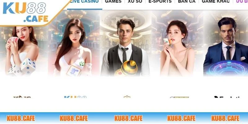 Top 4 game casino KU88 được ưa chuộng tại nhà cái